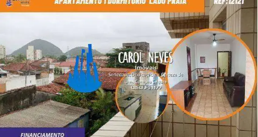 APARTAMENTO 1 DORMITORIO LADO PRAIA FINANCIAMENTO MONGAGUA