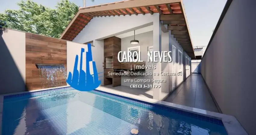 CASA NOVA 2 DORMITORIOS PISCINA FINANCIAMENTO LADO PISTA ITANHAEM