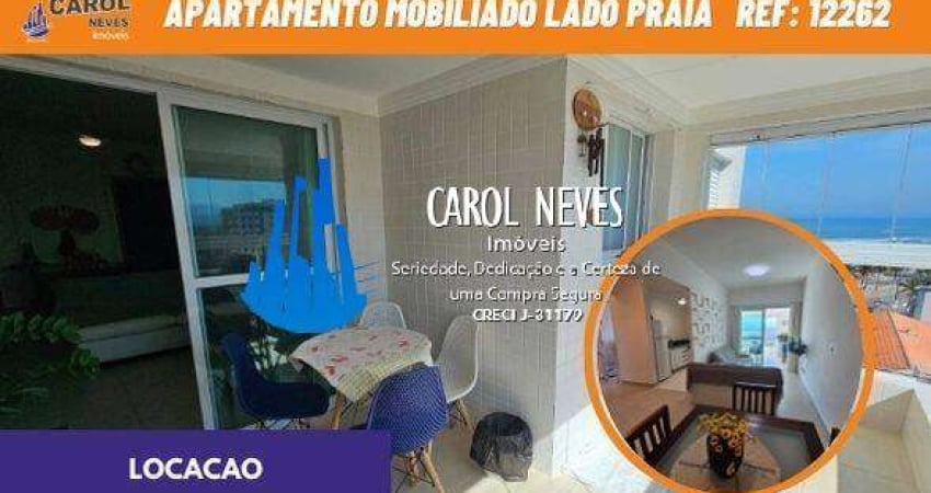 APARTAMENTO LOCACAO MOBILIADO LADO PRAIA 2 DORMITORIOS PISCINA