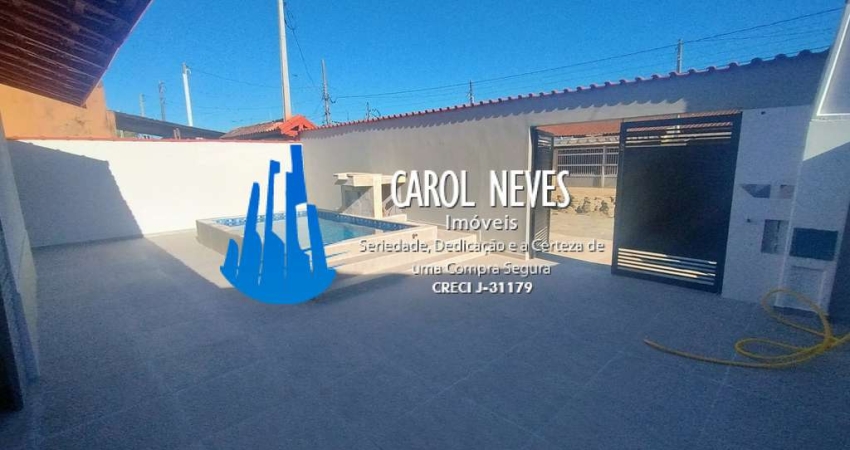 CASA 2 DORMITORIOS 1 SUITE PISCINA CHURRASQUEIRA LADO PSITA MONGAGUA