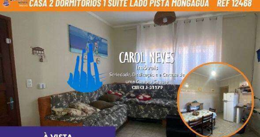 CASA ISOLADA 2 DORMITORIOS 1 SUITE LADO PISTA A VISTA MONGAGUA