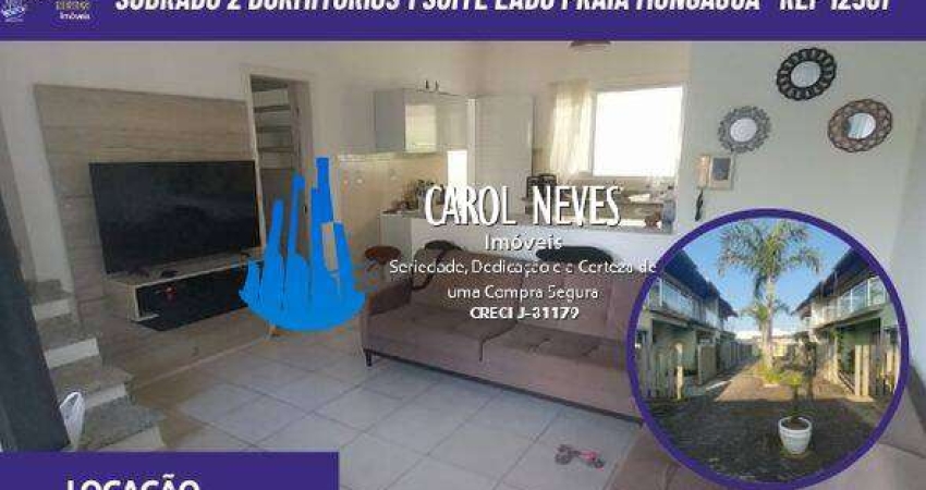 SOBRADO 2 DORMITORIOS 1 SUITE CHURRASQUEIRA LADO PISTA LOCACAO MONGAGUA