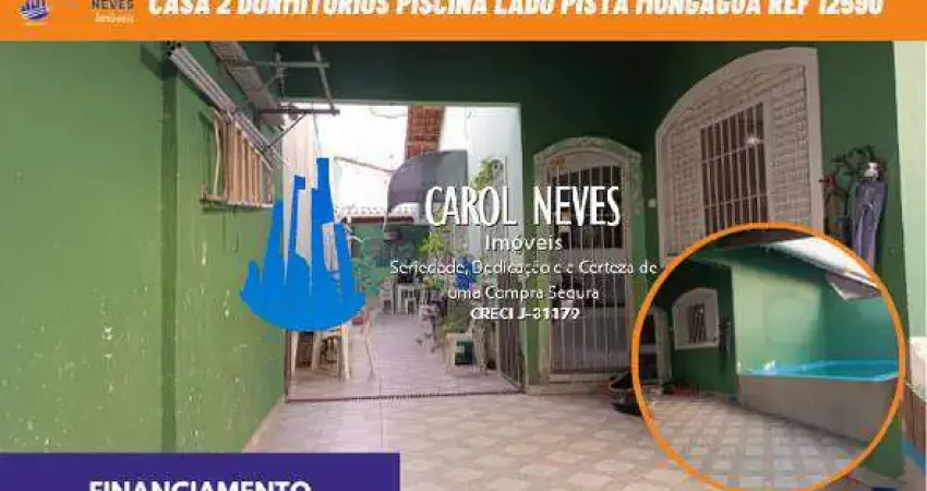 CASA 2 DORMITORIOS PISCINA LADO PISTA FINANCIAMENTO MONGAGUA