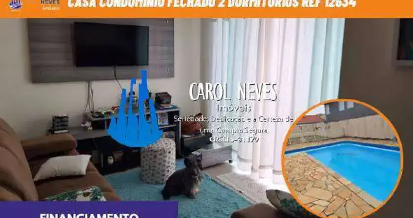 CASA CONDOMINIO FECHADO 2 DORMITORIOS LADO PRAIA FINANCIAMENTO PERUIBE