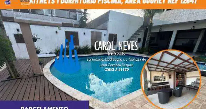 KITNETS 1 DORMITORIO AREA GOURMET PARCELAMENTO DIRETO LADO PRAIA ITANHAEM
