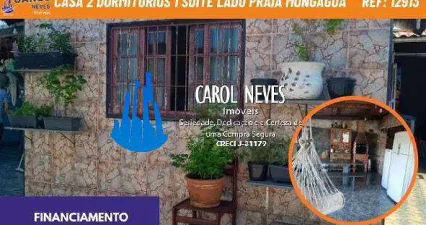 Casa 2 dormitorios 1 suite lado praia financiamento mongagua