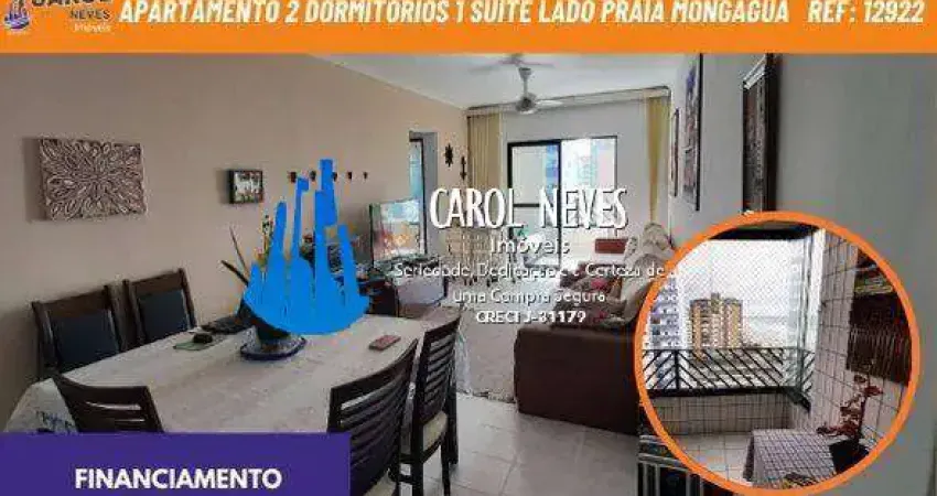 Apartamento 2 dormitorios 1 suite lado praia financiamento mongagua