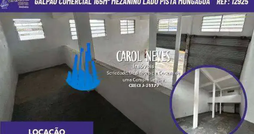 Galpao comercial 165m² mezanino lado pista locacao mongagua