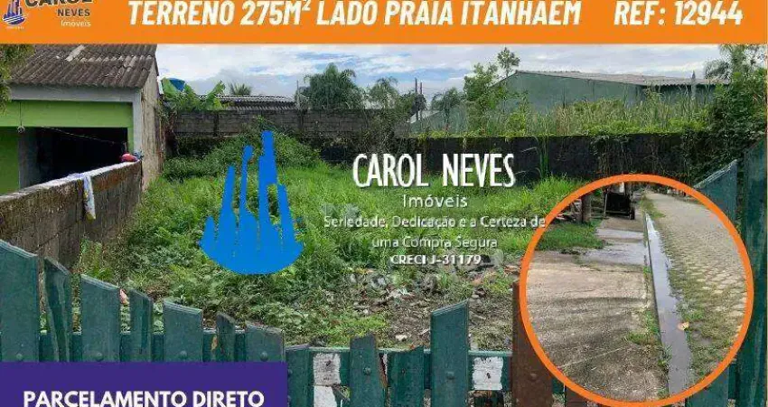 Terreno à venda no Balneário Gaivota, Itanhaém