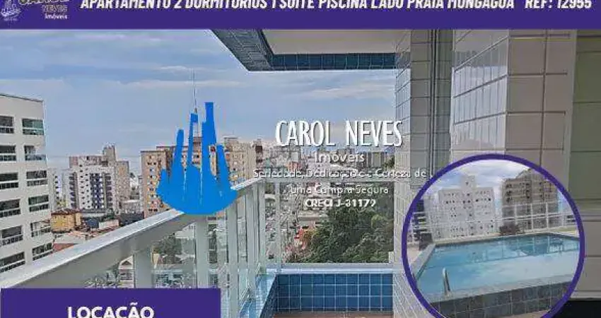 Apartamento 2 dormitorios 1 suite piscina lado praia locacao mongagua
