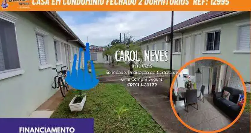 Casa terrea em condominio fechado 2 dormitorios financiamento itanhaem
