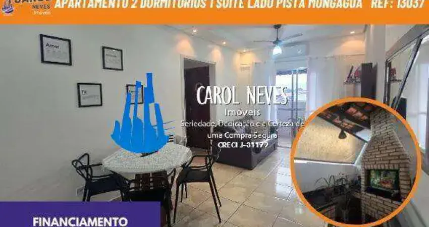 Apartamento 2 dormitorios 1 suite lado pista financiamento mongagua