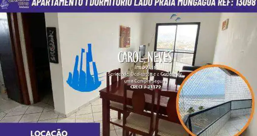 Apartamento vista mar 1 dormitorio lado praia locacao mongagua
