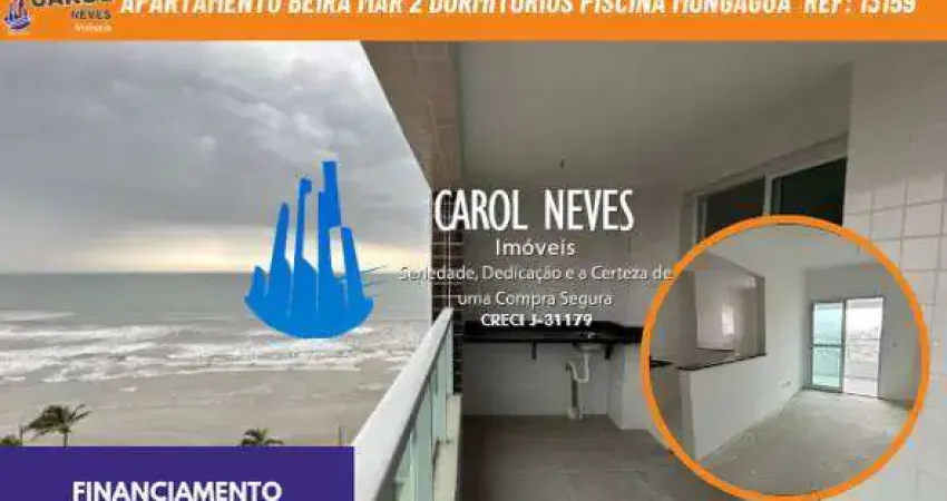 Apartamento beira mar 2 dormitorios 1 suite piscina financiamento mongagua