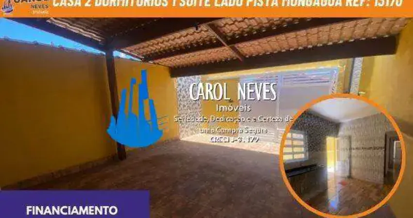 Casa 2 dormitorios 1 suite lado pista financiamento mongagua