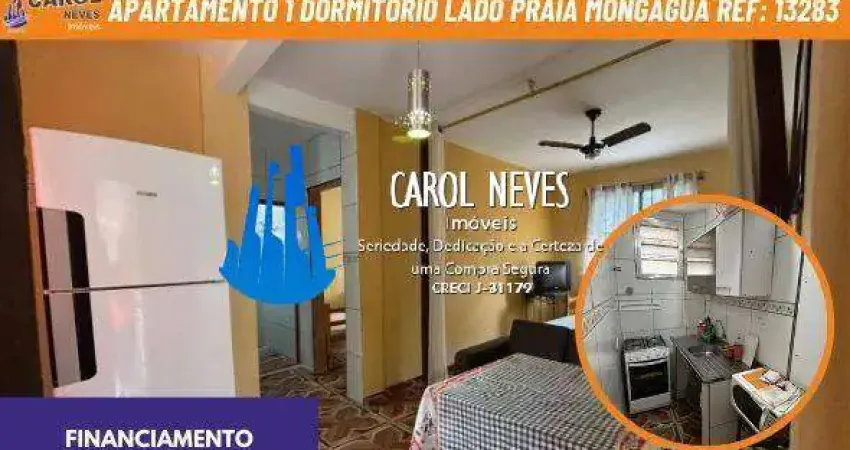 Apartamento 1 dormitorio lado praia financiamento mongagua