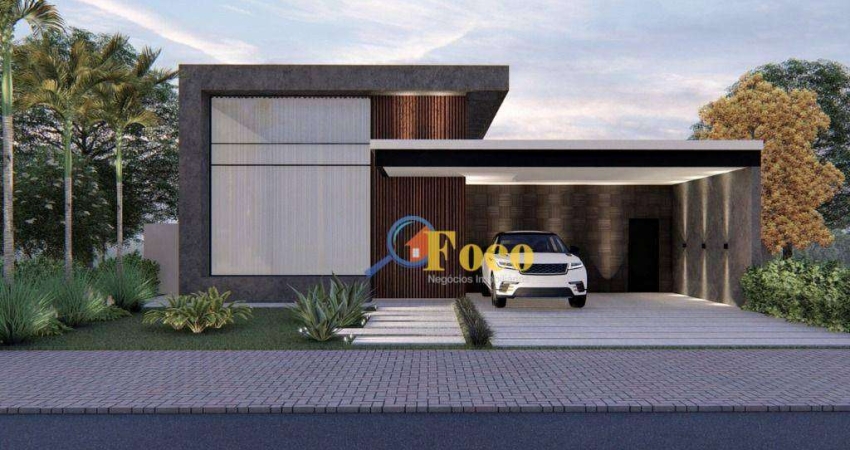 Casa com 3 dormitórios à venda, 240 m² por R$ 1.900.000,00 - Condomínio Reserva Santa Rosa - Itatiba/SP
