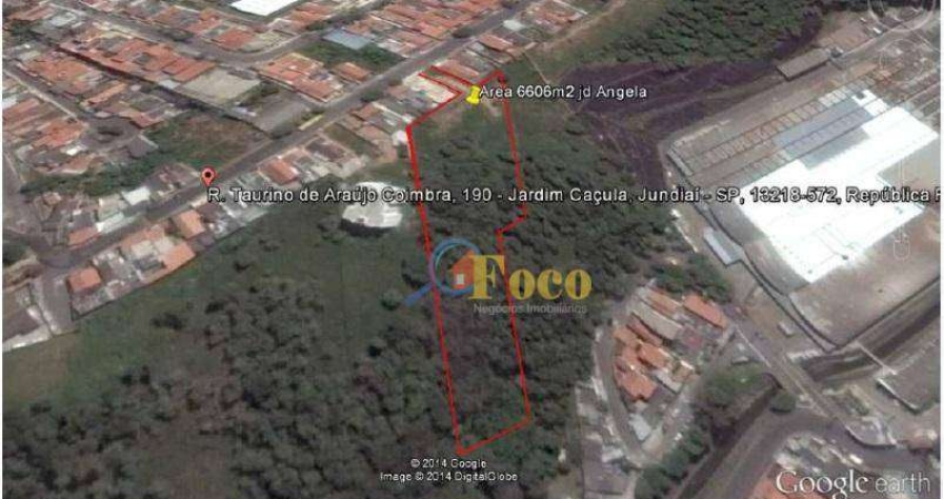 Área com 6.606m² parcialmente terraplanada, localizada no Jardim Ângela, em Jundiaí/ SP.
