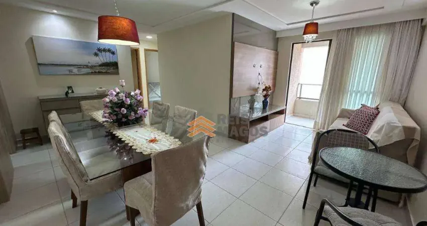 Apartamento com 3 dormitórios à venda, 76 m² por R$ 620.000 - Capim Macio - Natal/RN