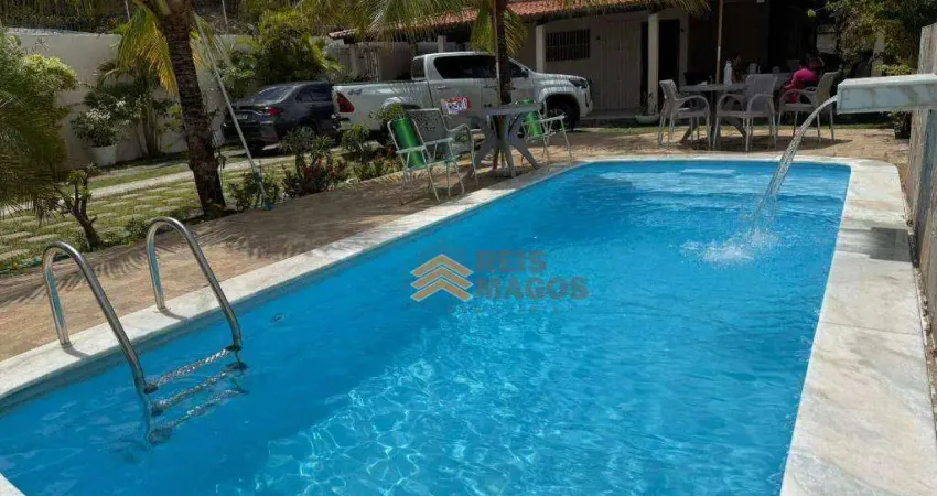 Casa com 3 dormitórios à venda, a 300m da beira mar - 400 m² por R$ 620.000 - Graçandu - Extremoz/RN