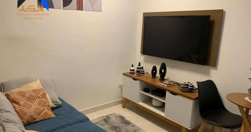 Apartamento com 1 dormitório para alugar, 40 m² por R$ 1.745/mês - Vila Ré - São Paulo/SP