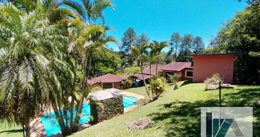 ( itapecerica ) 3.000 m2 terreno 340m2 área construída casa com 4 dormitórios à venda, 380 m² por r$ 699.990 - aldeinha - itapecerica da serra/sp