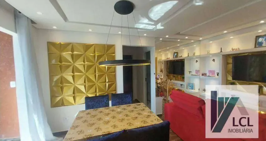 Apartamento com 2 dormitórios à venda, 50 m² por r$ 310.000,00 - jardim vista alegre - embu das artes/sp