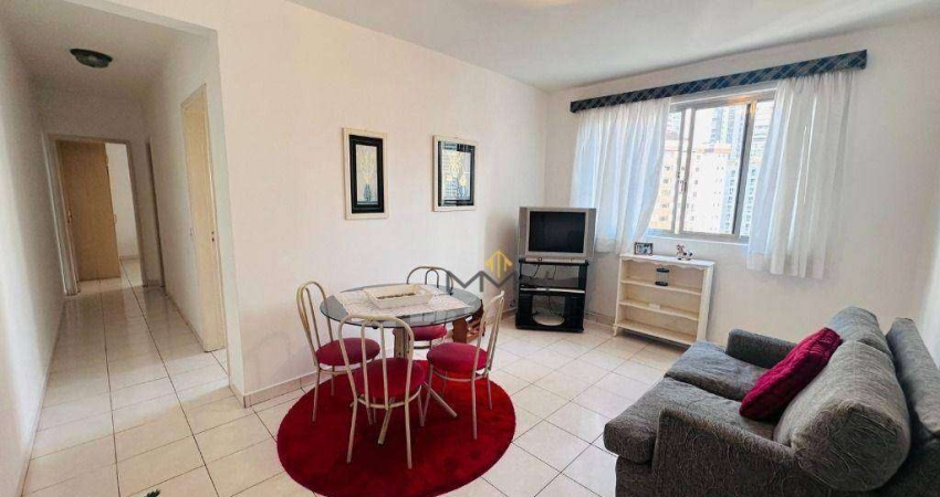 Apartamento com 1 dormitório para alugar, 60 m² por R$ 2.900,00/mês - Gonzaga - Santos/SP