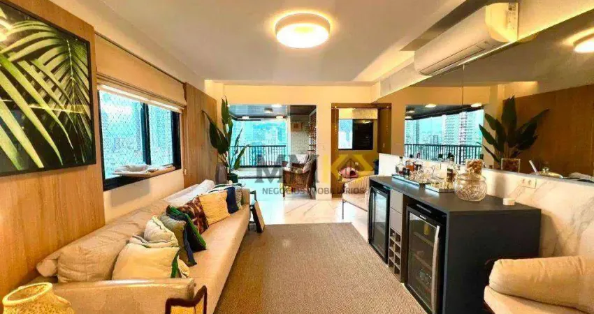 Cobertura com 3 dormitórios à venda, 285 m² - pompéia - santos/sp