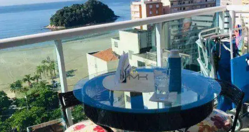 APARTAMENTO COM VISTA MAR PANORÂMICA E LAZER COMPLETO EM SANTOS!