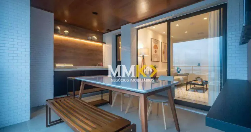 Apartamento NOVO com 1 dormitório à venda, 54 m²  a venda Boqueirão - Santos/SP