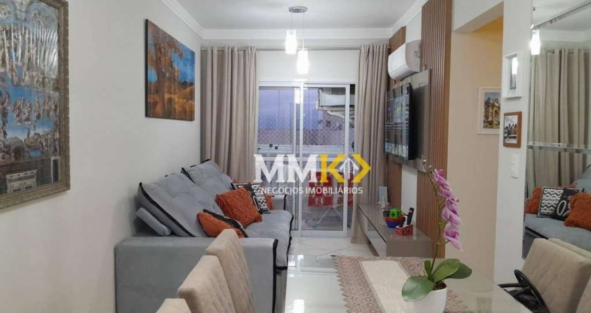 Apartamento com 2 dormitórios à venda, 60 m² por R$ 460.000,00 - Tupi - Praia Grande/SP