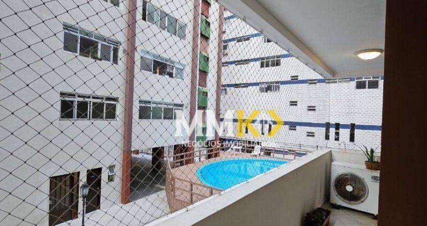 Apartamento para alugar, 163 m² por R$ 6.000,00/mês - Gonzaga - Santos/SP