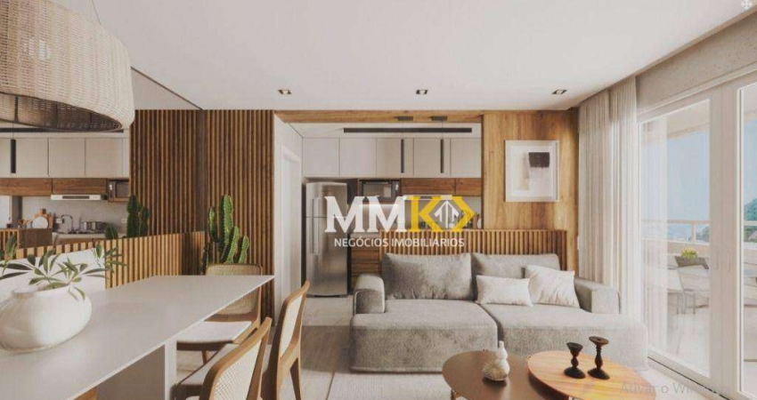 Apartamento com 2 dormitórios à venda, 59 m² por R$ 510.000,00 - Marapé - Santos/SP