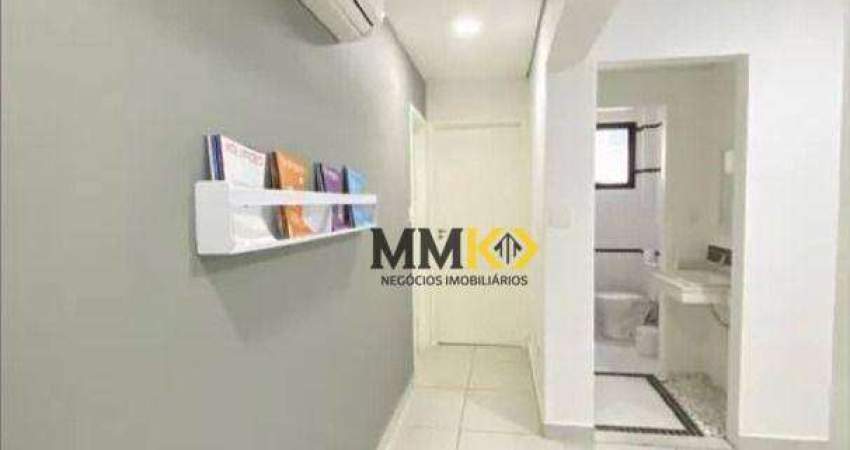 Sala comercial com 4 salas para alugar no Macuco, Santos 