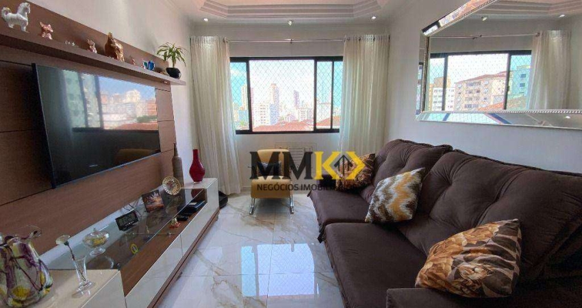 Apartamento com 2 dormitórios à venda, 112 m² por R$ 730.000,00 - Campo Grande - Santos/SP