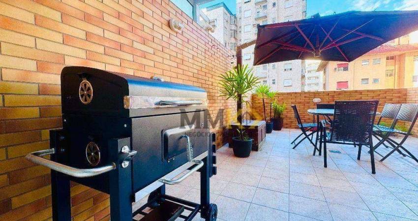 APARTAMENTO GARDEN IMPECÁVEL COM CHURRASQUERIA AMERICANA, 3 DORMS E 2 VAGAS