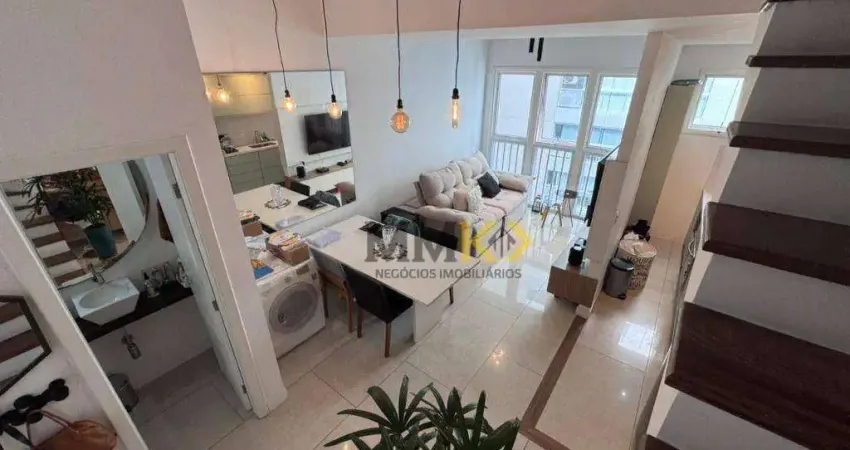 Loft com 2 dormitórios à venda, 86 m² por r$ 851.000,00 - gonzaga - santos/sp