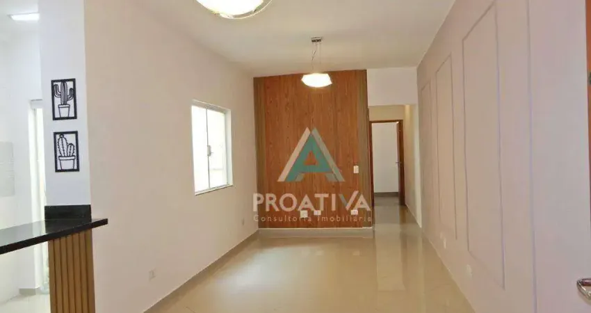 Apartamento com 2 dormitórios à venda, 75 m²  vila homero thon  santo andré/sp