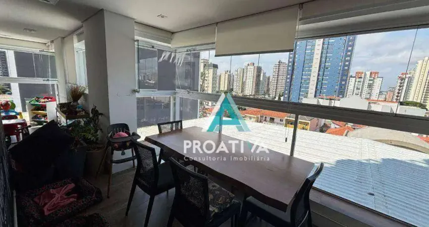 Apartamento com 3 dormitórios à venda, 139 m² - Jardim - Santo André/SP
