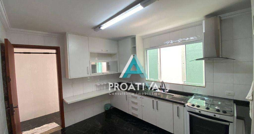Sobrado com 3 dormitórios para alugar, 180 m² - Jardim - Santo André/SP