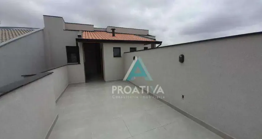 Cobertura com 2 dormitórios, sendo 1 suíte à venda, 93 m² por r$ 549.999,00 - campestre - santo andré/sp.