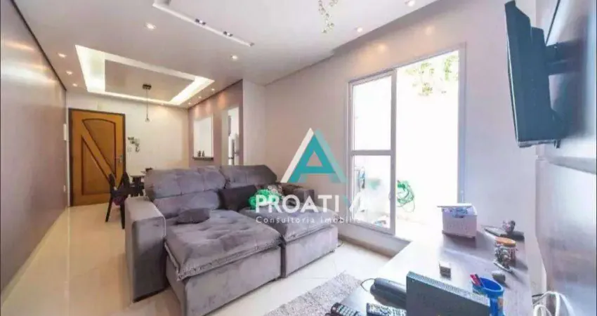 Apartamento com 2 dormitórios, 98 m² - venda por R$ 535.000,00 ou aluguel por R$ 4.012,00/mês - Vila Alzira - Santo André/SP