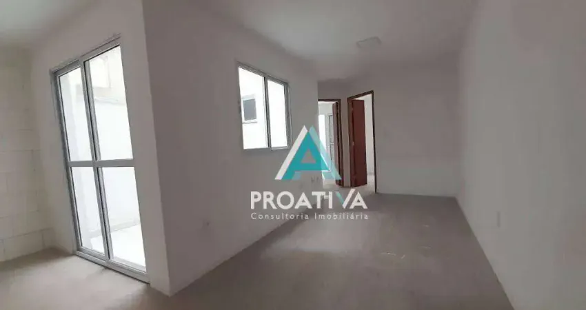 Apartamento com 2 dormitórios à venda, 38 m² por R$ 350.000,07 - Parque das Nações - Santo André/SP
