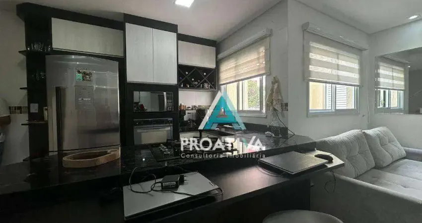 Cobertura com 2 dormitórios à venda, 148 m² por r$ 830.000,09 - vila valparaíso - santo andré/sp