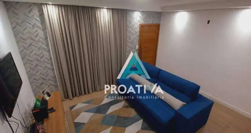 Sobrado com 3 dormitórios à venda, 175 m²- Vila Homero Thon - Santo André/SP