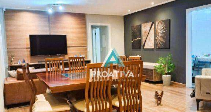 Apartamento com 3 dormitórios à venda, 130 m²- Vila Guiomar - Santo André/SP