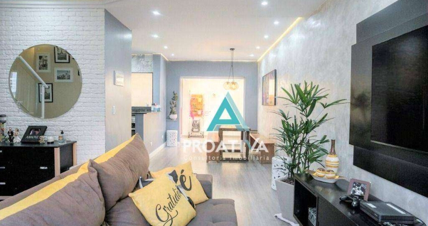 Sobrado com 3 dormitórios à venda, 118 m² por - Vila Homero Thon - Santo André/SP