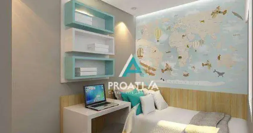 Apartamento com 2 dormitórios à venda, 46 m² por r$ 309.000,00 - vila guarani - santo andré/sp