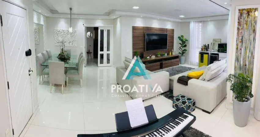 Apartamento com 3 dormitórios à venda, 158 m²- Vila Santa Teresa - Santo André/SP